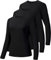HIBETY 3 Pack Women's UPF 50+ Sun Protection Shirts, Workout Gym Long Sleeve Shirts, Quick Dry Tops (Black/Black/Black-01-2XL)