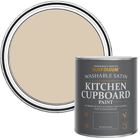Rust-Oleum Light Brown Scrubbable Kitchen Cupboard Paint in Satin Finish - Warm Clay 750ml