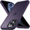 Anqrp Designed for iPhone 11 Pro Max Square Case, [Military Shockproof] Super Soft Silicone Slim Translucent Matte Protective Phone Cover, Compatible with iPhone 11 Pro Max 6.5, Deep Purple