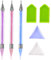 GWAWG 3 Stück Diamant Malstifte Diamond Painting Stift Selbstklebende DIY 5D Bohrstifte Diamond Zubehör für Glitzerbilder Erwachsene Kinder Kreuzstich Nagelkunst