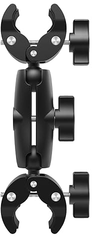Jinlaili Supporto Action Camera, Supporto Morsetto per Fotocamera, Morsetto a Doppia Testa, 360 Rotazione, Super Morsetto Versatile per Gopro OmbrelloTreppiede Supporto di Luci Bici Manubrio (9CM)