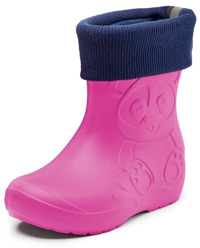 Ladeheid Stivali da pioggia Termica Leggeri Bambini Fodera LA-CA-249 (Rosa, 22/23 EU)