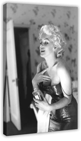 Marilyn Monroe Parfüm-Film-Poster, Leinwand-Poster, Schlafzimmer, Dekoration, Sport, Landschaft, Büro, Raumdekoration, Geschenk, Rahmen-Stil, 20 x 30 cm