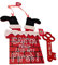 AKEDE Christmas Santa Stop Here Sign 12 X 15” & Santa Key Wooden 9 X 3.5 | Outdoor Outside Christmas Decorations | Christmas Decorations Indoor | Christmas Eve Box Fillers (RED)