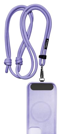 Black Rock Handykette, universal (Handyband zum Umhängen, Handy Lanyard, verstellbar, mit Metall Karabiner) flieder