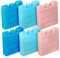 ZOPPER Reusable Ice Packs - Freezer Blocks 8cm mini Cooler Bags Assorted Colors RCoolest for Hours Powerful Chillers Lunch Box Travel Picnic and Outdoor Activities Ice Brick Picnic- 6pk