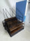 ZNMYDMT 4 Tier Desk Organizers and Accessories, Paper Letter Tray Organizer,Vintage Wood Desk File Organizer with 5 Vertical File Holders and 2 Pen Holders for School Home Office Supplies