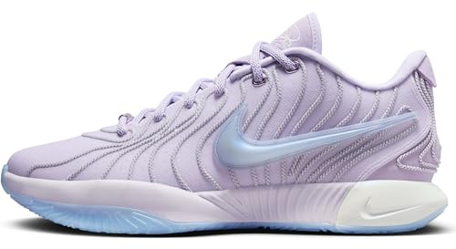 Nike Herren Lebron XX1 Sneaker, Barely Grape/Lt Armory Blue-Lilac Bloom, 44.5 EU
