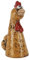 itsisa Zaunhocker Huhn braun H: 17 cm aus Keramik - Zaun Deko Garten Henne, Tierfigur Pfostenhocker, Zaunfigur, Gartendeko, Zaunstecker