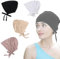 Homefantasy 4 Stück Frauen Undercap Hijab,Hijab Kopftuch Damen,Hijab Untertuch,Muslim Hijab Turban Damen,Elastische Atmungsaktive Kopftücher Chemo,Hijab Cap mit Tie-Back-Verschluss für Frauen