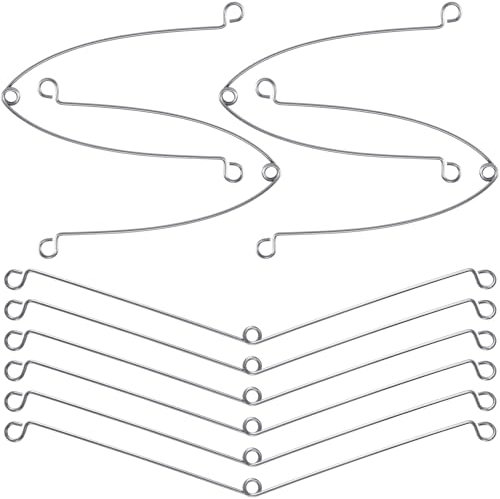 Isslly 10 clips de resorte para lámparas empotradas, clips de resorte de torsión de metal, repuesto de clip de resorte para ventilador de baño, ventilador de escape de techo, moldura de iluminación