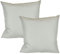 JACK 2er Set Outdoor Kissenhülle Kissenbezug 50x50cm Wasserfest Sitzkissen Lounge Kissen Garten Stuhl Lotus Effekt, Farbe:Hellgrau