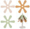 Salvamanteles En Forma De árbol Tapetes De Mesa De Silicona Salvamanteles Plegables Resistentes Al Calor para Platos Calientes Decoración De Cocina para Navidad Año Nuevo Cumpleaños