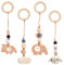 Auirshiky 4 Stück Spielbogen Baby Spielzeug ab 0 Monate,Kinderwagen Autositz Spielzeug,Anhänger Spielbogen Baby Gym,Spielebogen Babies Toys,Babyspielzeug für Babyschale Spielbogen-anhänger
