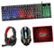 jojofuny Usb Gaming Keyboard and Mouse Set Compact Design Rgb Backlit for Laptop