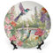 VFKLT Assiette décorative en porcelaine anglaise avec motif imprimé oiseaux et fleurs - Décoration murale - 17,8 cm