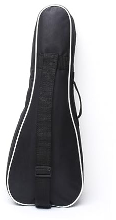Kleine Gitarrentasche Ukulele Tasche mit Fächern Schwarz | Oxford Gewebe, mit Trageriemen und 1 Stück, für Ukulele und Kleine Gitarre, für Junge Mädchen