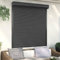 IKAYAA Rolladenpanzer Aluminium 140 x 150 cm Behang Rolladen Rollladen Aluminium Verdunklungsrollo Fensterrollo Rollo Seitenzugrollo Vorbaurollladen Klemmrollo für Fenster Anthrazit