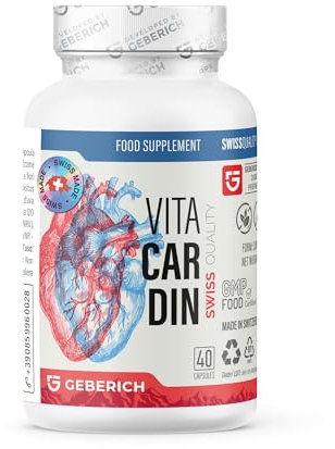 Vitacardin – Supporto della Salute Cardiovascolare – Mantiene la Normale Pressione Sanguigna – con Mirtillo Rosso, Coenzima Q10 – Integratore Alimentare