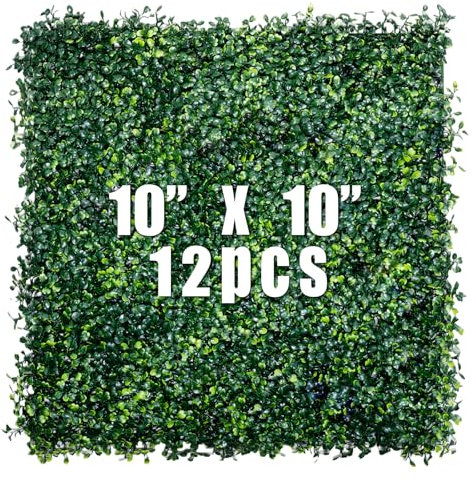Liyarya 12grassP10x10 Boxwood Panels, Green, 10x10