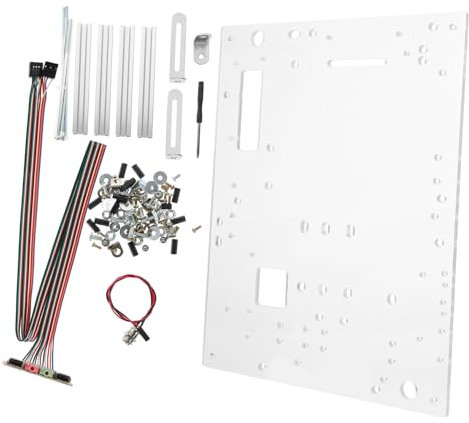 1 Set Computer Open Frame Case Trasparente per USB Compatibile con Schede e Ottimizzato per Test e Overclocking