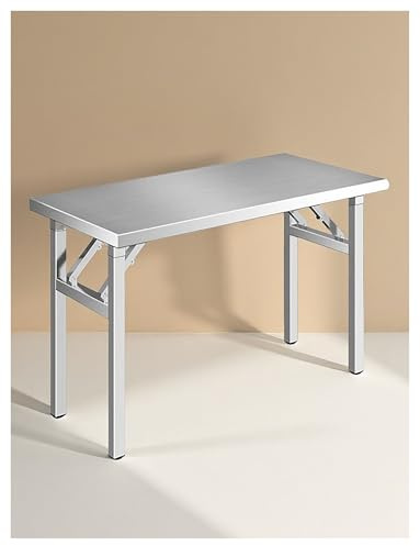 Klappbarer Arbeitstisch aus Edelstahl, langlebiger multifunktionaler Vorbereitungstisch für Küche, Restaurant, Garage, Lager