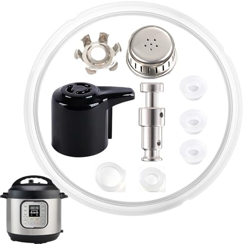Replacement Parts for Instant Pot Duo/Duo Plus 5&6QT, 10Pcs Set with Steam Release Valve, Sealing Ring, Float Valve replacement for Instant Pot, lid replacement for Instantpot IP-DUO50 IP-DUO60