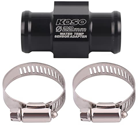 KIMISS Adattatore per misuratore del sensore del tubo flessibile del tubo comune della temperatura dell'acqua del motociclo (22 mm)