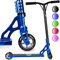 Land Surfer Stunt Scooter PRO X - Stunt Roller für Kinder ab 8 Jahren und Teenagers mit 360 Grad Deck, 100 mm High PU-Räder mit ABEC-9 Kugellager - Kinder Roller für fortgeschrittene Tricks - Blau