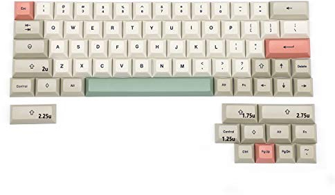 YMDK DSA Profile 9009 Dye Sub 61 64 68 ANSI Keycap Thick PBT Keycap Set for MX Mechanical Keyboard GH60 XD64 GK64 68 (Only Keycap)