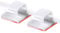 100 Pcs Cable Clips Self-Adhesive Wire Clips Car Cable Organizer Cable Wire Management Adhesive Cable Holder for Car Office and Home, White+Transparent