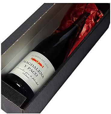 Botella de vino 'La boda del año' personalizada con nombres y dedicatoria