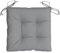 vidaXL Stuhlkissen 2 STK., Sitzkissen mit Bändern, Sitzauflage Outdoor Indoor, Stuhlauflagen Kissen für Gartenstuhl, Grau 40x40cm Oxford-Gewebe