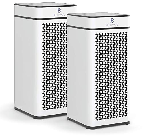 Medify MA-40 Air Purifier with HEPA H13 Filter, 1.8m² Coverage in 1 Hour for Smoke, Forest Fires, Odors, Pollen, Pets, 99.9% Silent Removal