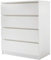 Panana Wooden 3/4/5/6 Chest Of Drawers with Metal Runner Modern Bedroom Bedside Storage Cabinet Unit for Hallway Living Room (White, 40D x 70W x 85.6H cm)