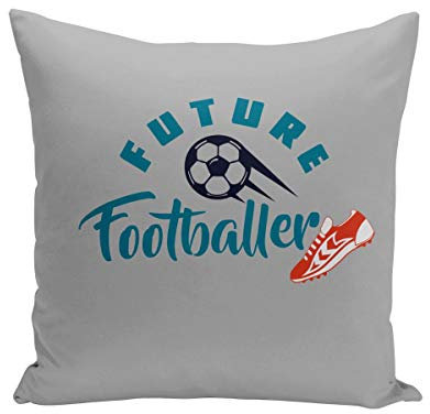 Kissen mit Kissenbezug 40x40 cm Futur Footballer Fussball Sport Leidenschaft