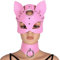 BANSSGOTH Frau Leder Maske Einstellbare Choker Schlüsselbein Kette Maske Maske Halloween Party Kostüm Requisiten