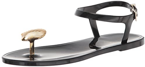 Katy Perry Damen The Geli Flache Sandale, Muschel-Schwarz, 38 EU