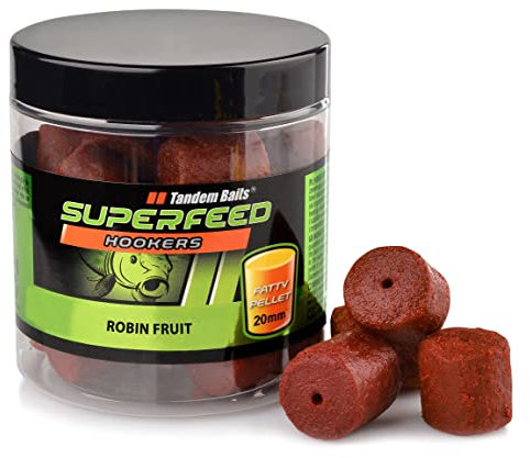 Tandem Baits SuperFeed Hook Fatty Pellet Robin Fruit | Carp Fishing Hookbaits | Carp Pellets | Carp Fishing Bait | Carp Bait | Carp Fishing Accessories for Monster Fish 20mm 150g