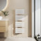 EMKE Toallero Baño Radiador Plano, toallero de Paneles, 1041 x 400 mm, Blanco, secador de Toallas con conexión Lateral, 456W, radiador secador de Toallas de Agua Caliente