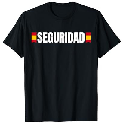 Vigilante de Seguridad Camiseta de Seguridad Uniforme para Hombres, Manga Corta, Negro, Talla Small