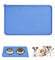 Emwel Dog Food Mat, Silicone Dog Bowl Mat, Non-Slip Cat And Dog Feeding Mat, Waterproof Dog Placemat L (47 * 30)