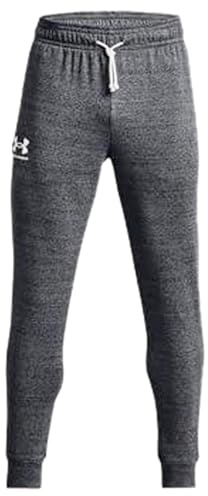 Under Armour Herren UA Rival Terry Jogger Jogginghose, Pitch Gray Full Heather / / Onyx White, L