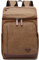 DORRISO Mode Herren Laptop Rucksack Jungen Schulrucksack Teenager Groß Daypacks Reise Laptop Rucksack für 15.6 Zoll Laptop Business Casual Herren Bergsteigen Canvas L Rucksack Braun