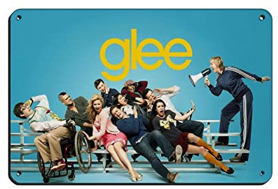 Demi Lovato Glee Poster Cover (1) Retro Poster Metall Blechschild Chic Art Retro Eisen Malerei Bar Menschen Höhle Cafe Familie Garage Poster Wanddekoration 20 x 30 cm