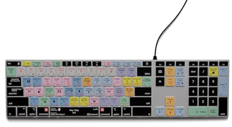KB Covers After Effects Backlit Pro Aluminum Keyboard - macOS - US | Video Editing Keyboard, Keyboard for Animators, Graphic Designer's Tool, After Effects Shortcuts