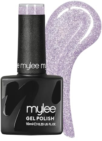 Mylee Reflective Gel Nail Polish 10ml [Gigi] UV/LED Soak-Off Nail Art Manicure Pedicure for Professional, Salon & Home Use [Spotlight Range] - Long Lasting & Easy to Apply