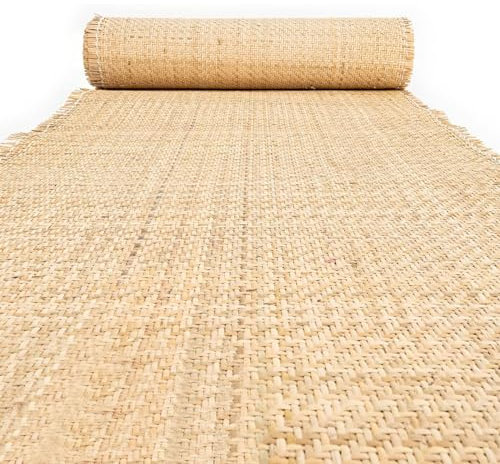 40/45/50/55/60/65/70/90/100cm Rollo de Rejilla Mimbre Natural Trenza Vienesa Correa de Caña Ratán Rollo,Tejida a Mano Cane Webbing Rattan para Reparación de Sillas, Mecedoras o Butacas ( Color : B , S