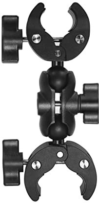 Camera Super Clamp Mount 25mm/1 Double Ball Head Adapter for C Head Clip Motorcycle Bike Handlebar Mount Stun Motorcycle Double C Head Clip Action Camera Bracket