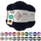 Emilie-Textil Premium Polyacryl-Garn 3X100g 20 Farben OEKO-TEX zertifiziert für Babys/Allergiker, Garn zum häckeln und stricken (3, Schwarz)